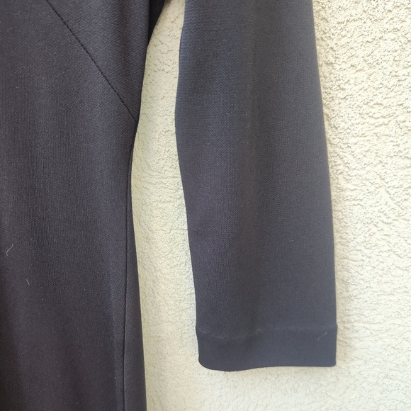 Boston Proper Dress Women's Small Black Rayon Classic Modest Minimalist Career - Picture 5 of 9